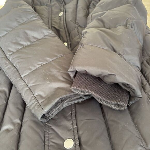 Anne Klein Down Filled Puffer Removable Hood Zippered Coat - Picture 14 of 17